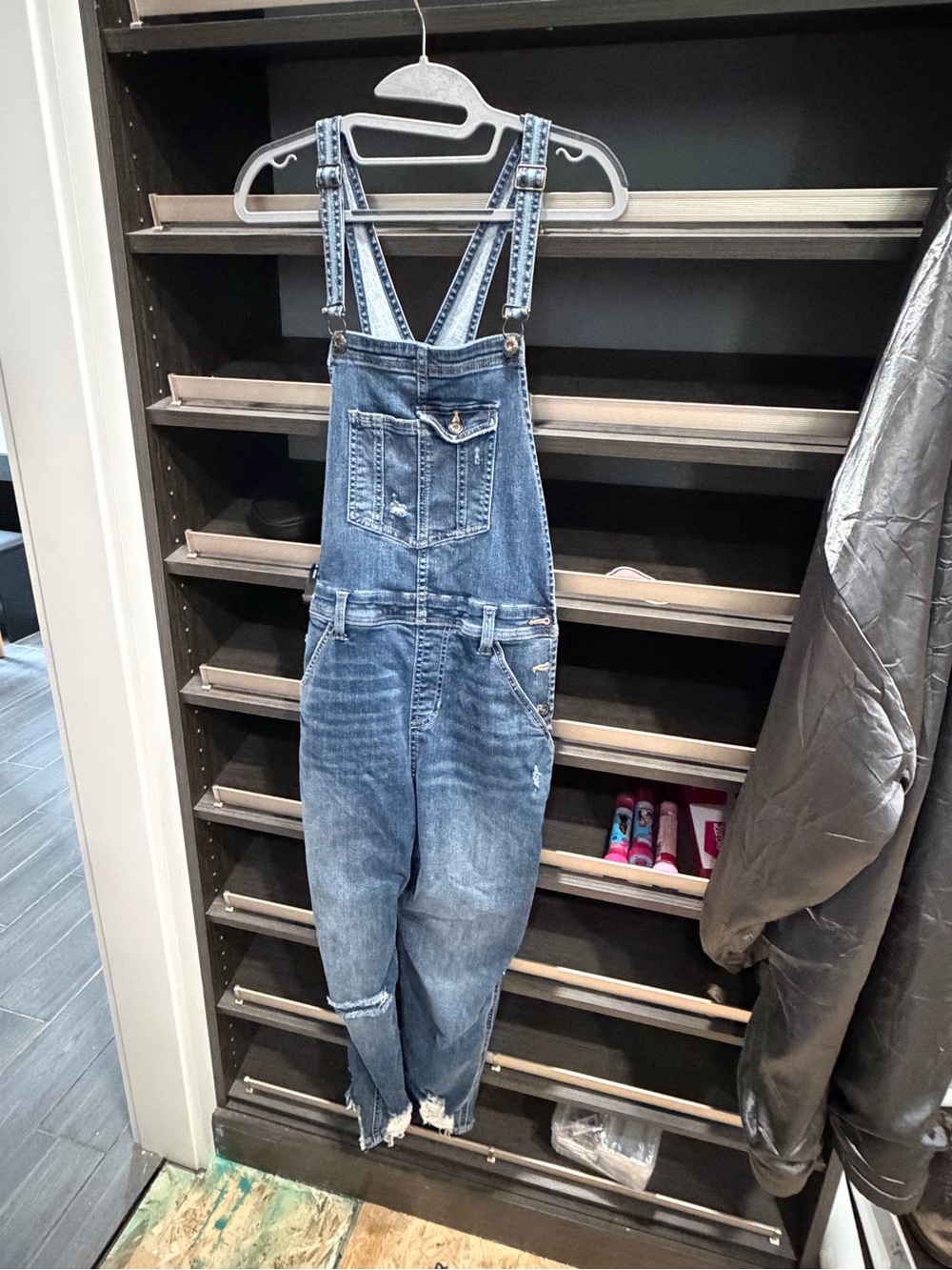 Sneak Peek Denim Overalls - Medium Blue